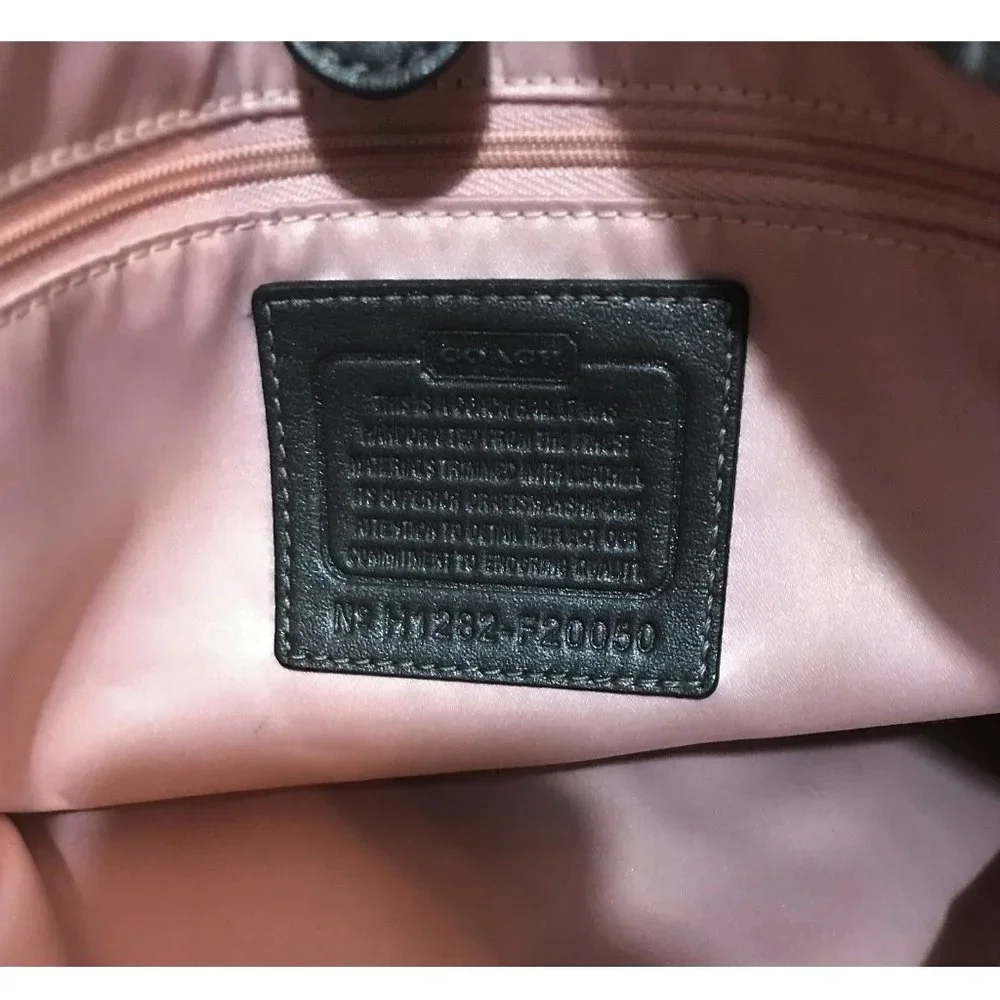 Coach Ashley Gray Gathered Bag Carryall Satchel Handbag Purse F20050